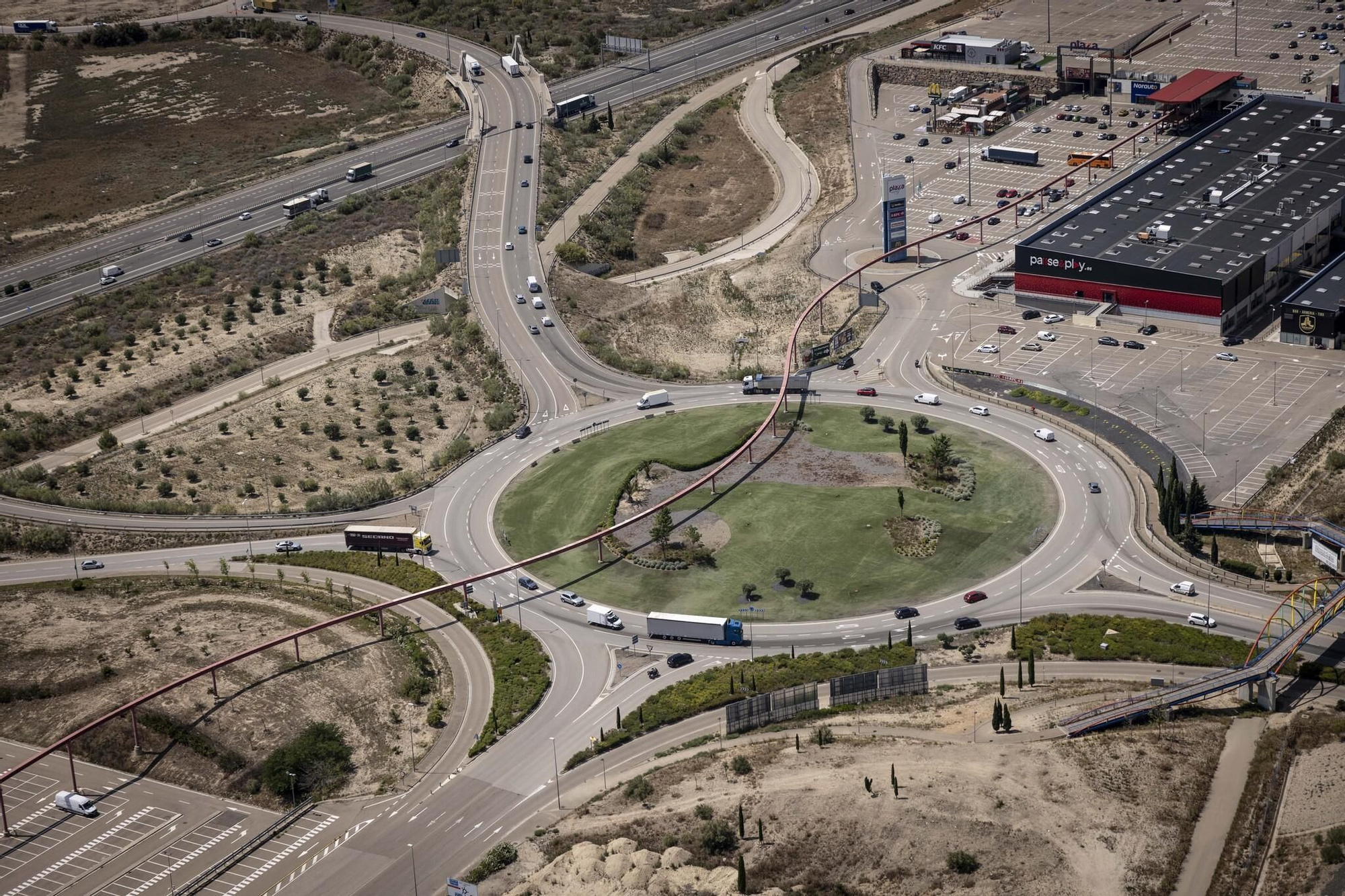 Así se ve Zaragoza desde el helicóptero de la Unidad Aérea de la Policía