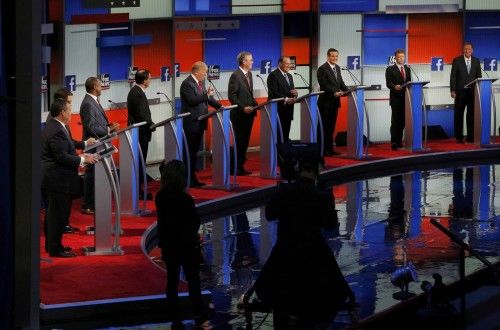 Primer debate televisado de los candidatos republicanos