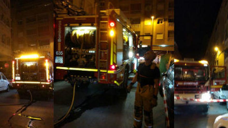 Un incendio obliga a desalojar un edificio en el barrio del Acequión de Torrevieja