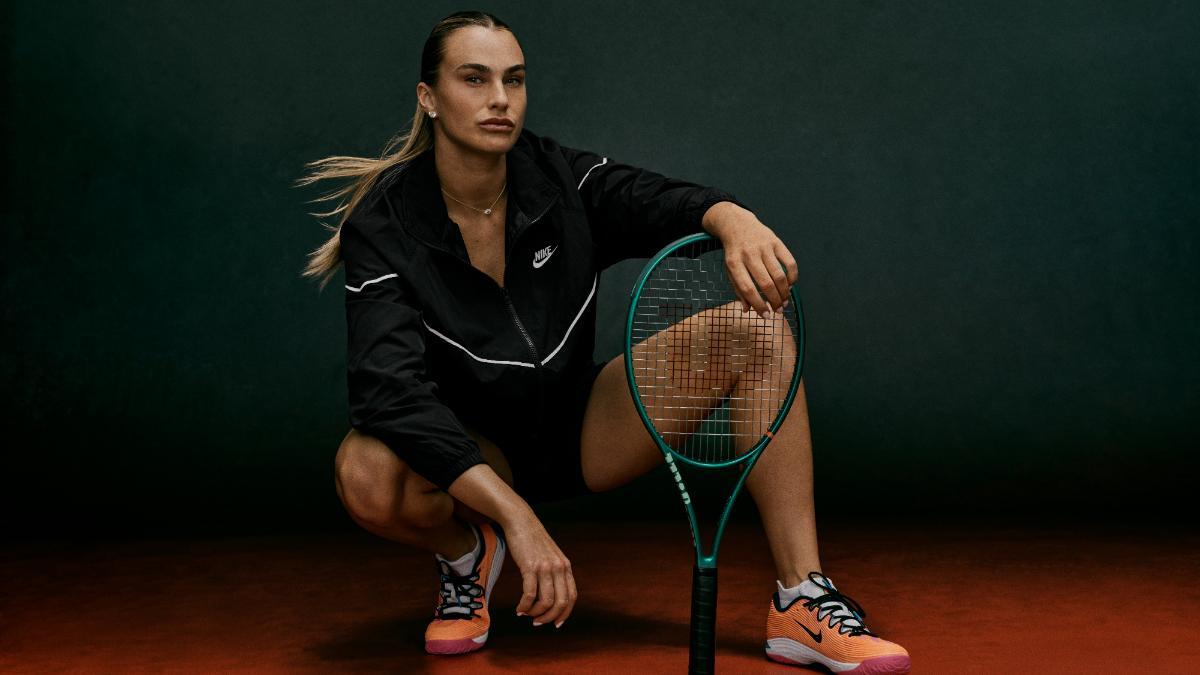 Sabalenka con su nueva Wilson