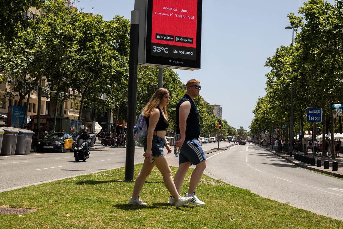 Diumenge de calor a Barcelona