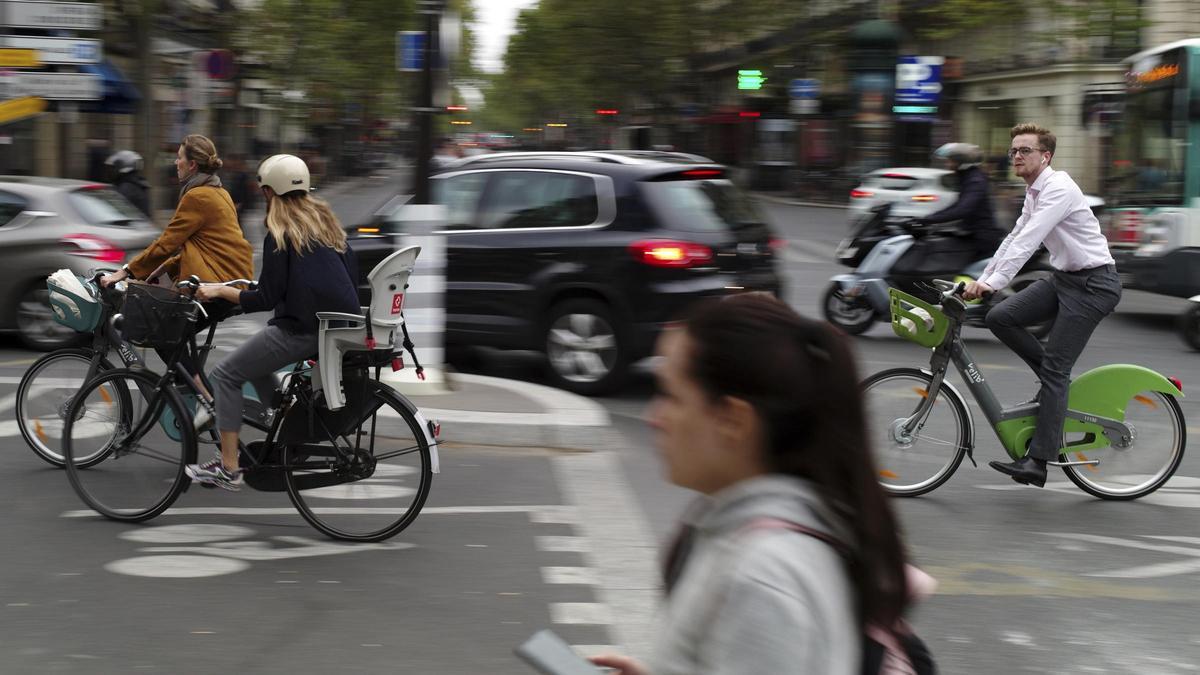 Una calle de París.