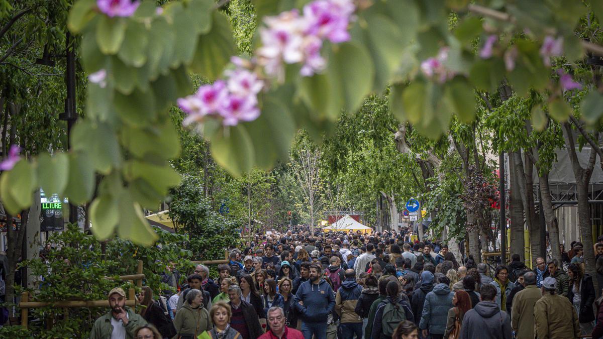 Consell de Cent, durante a Diada de Sant Jordi.