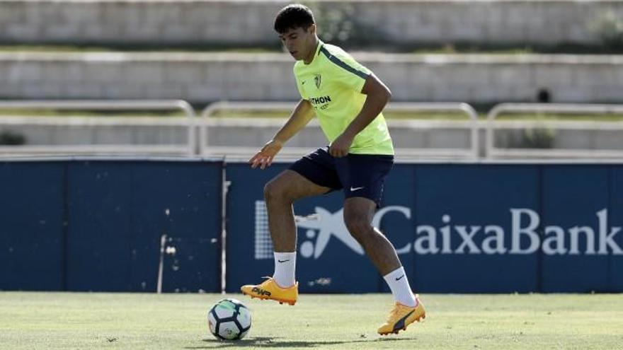 Diego González, en un entrenamiento