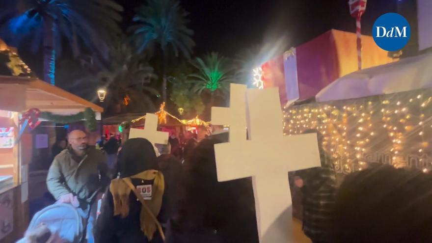 Protesta en el Christmas Market de sa Feixina
