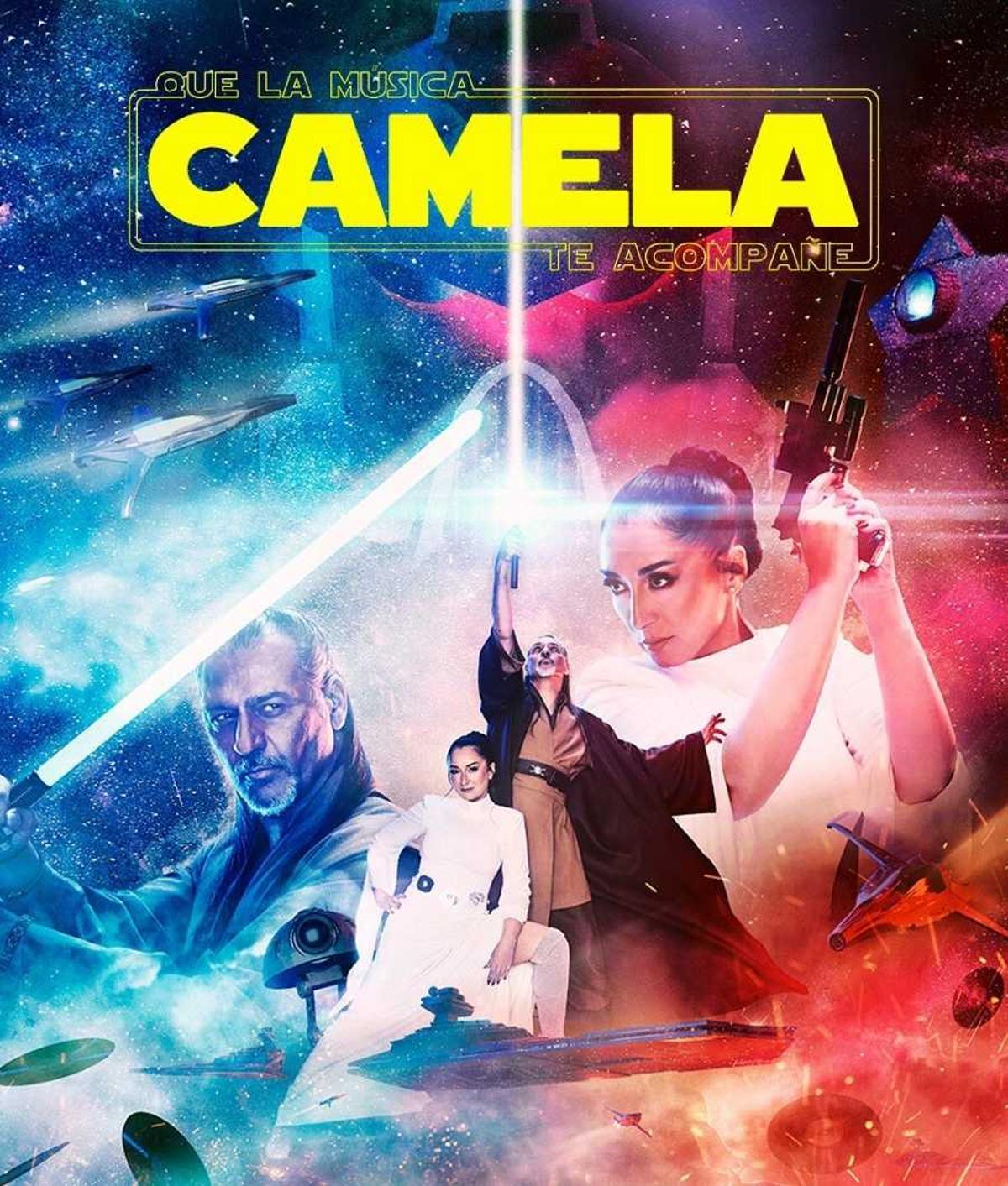 Portada del disco de Camela a lo Star Wars.