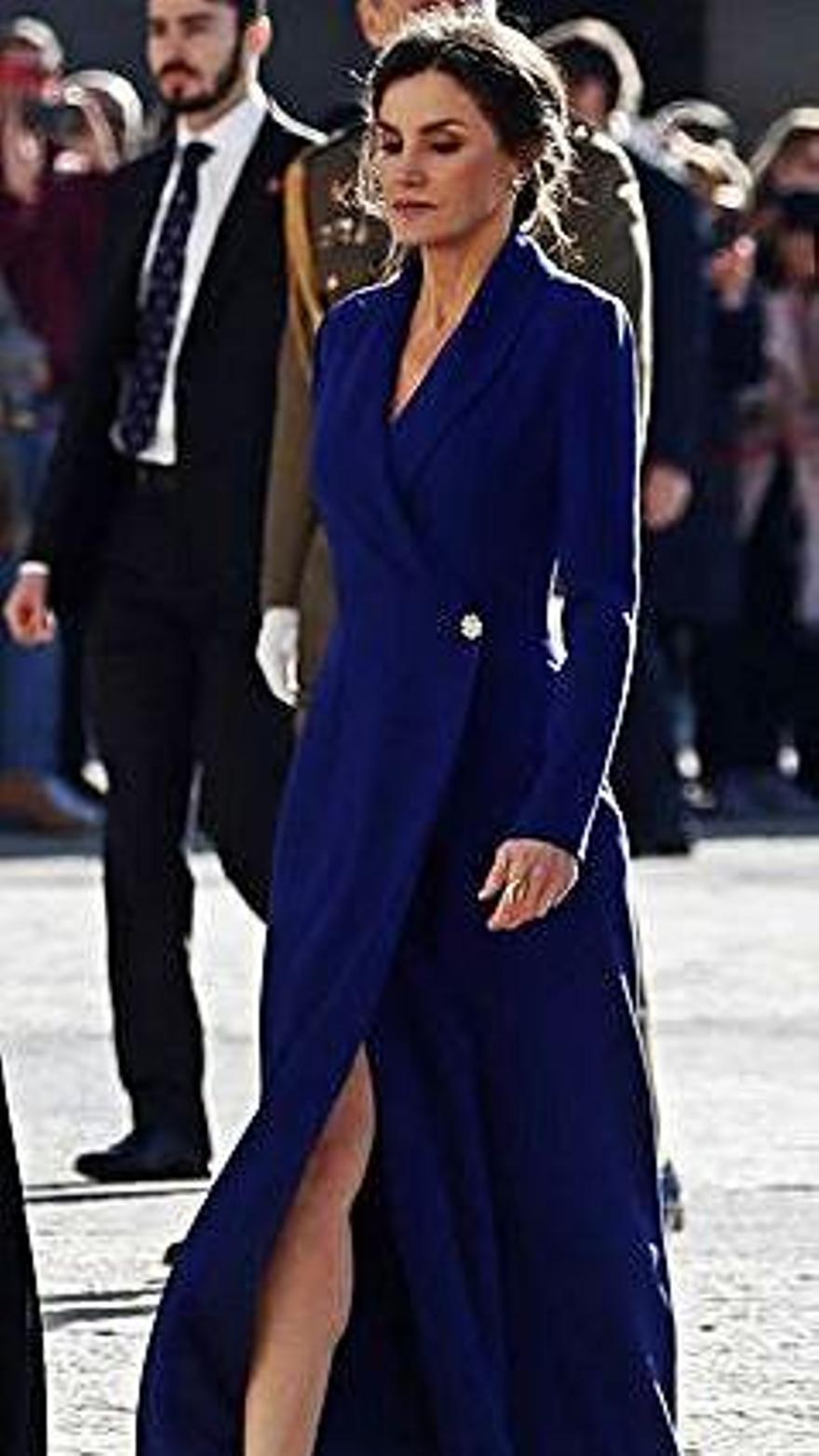 La esposa del Monarca en la Pascua Militar de 2020. 