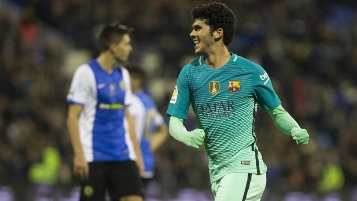 Aleñá ya le marcó al Hércules con el primer equipo