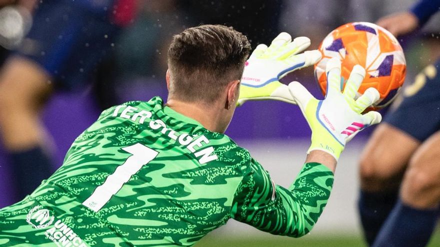 Ter Stegen, ante el Valladolid.