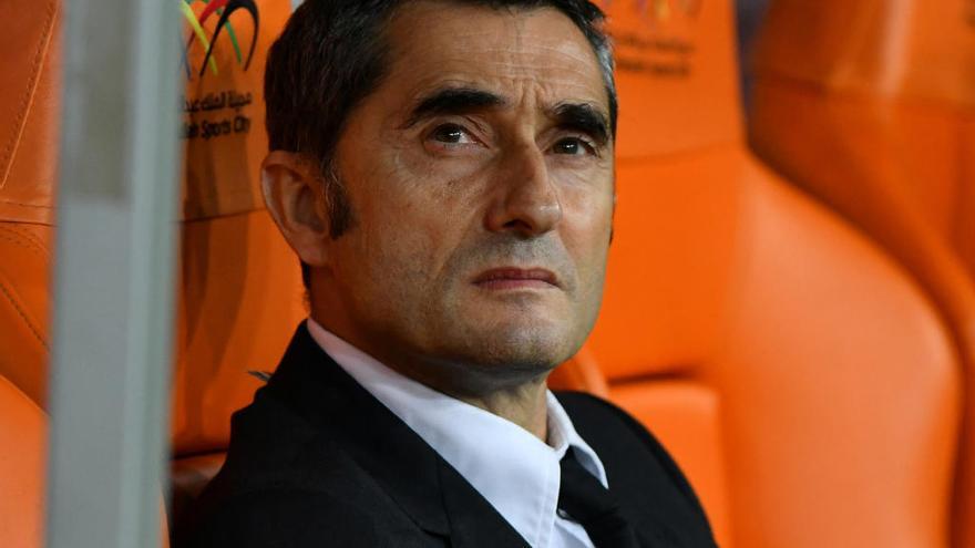 El técnico del FC Barcelona, Ernesto Valverde.