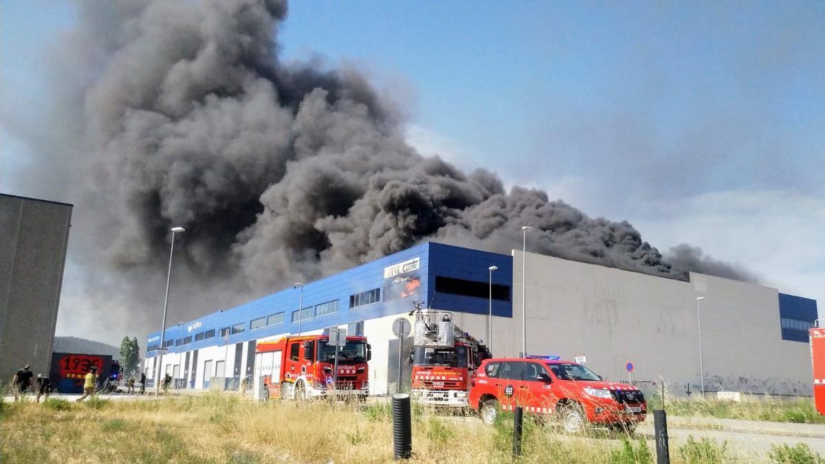 Incendio Nave en la Garriga