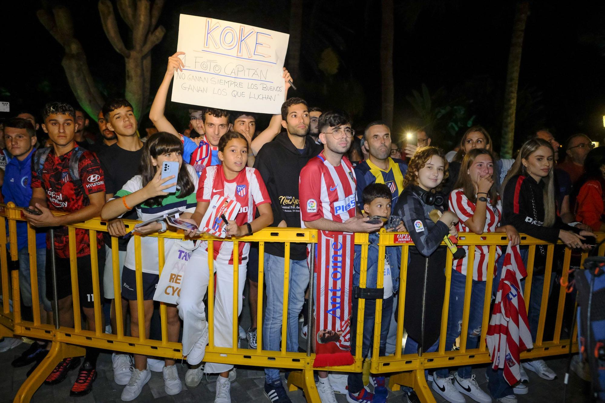 Llegada del Atlético de Madrid a Gran Canaria