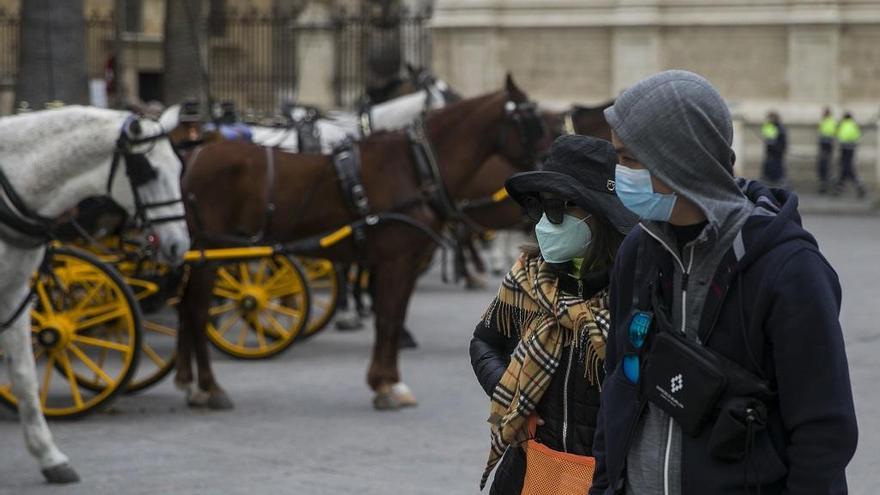 Imágenes del impacto del virus del Coronavirus en el sector turístico.