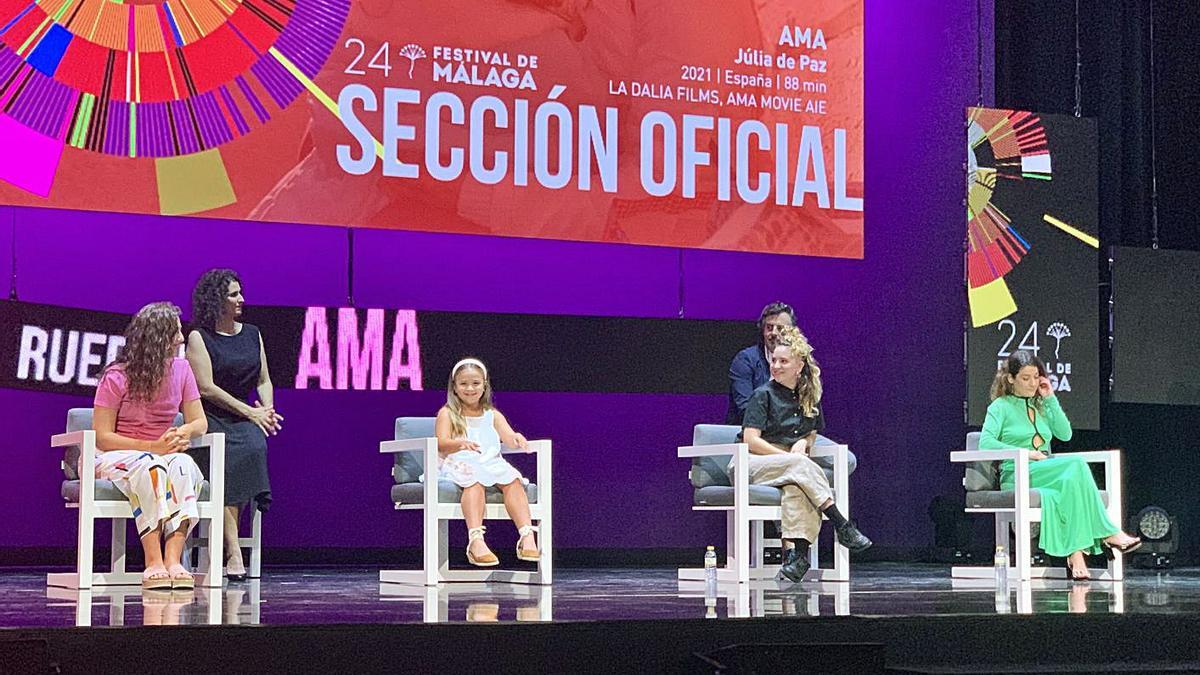 Presentación del largometraje ‘Ama’ en Málaga el pasado viernes.