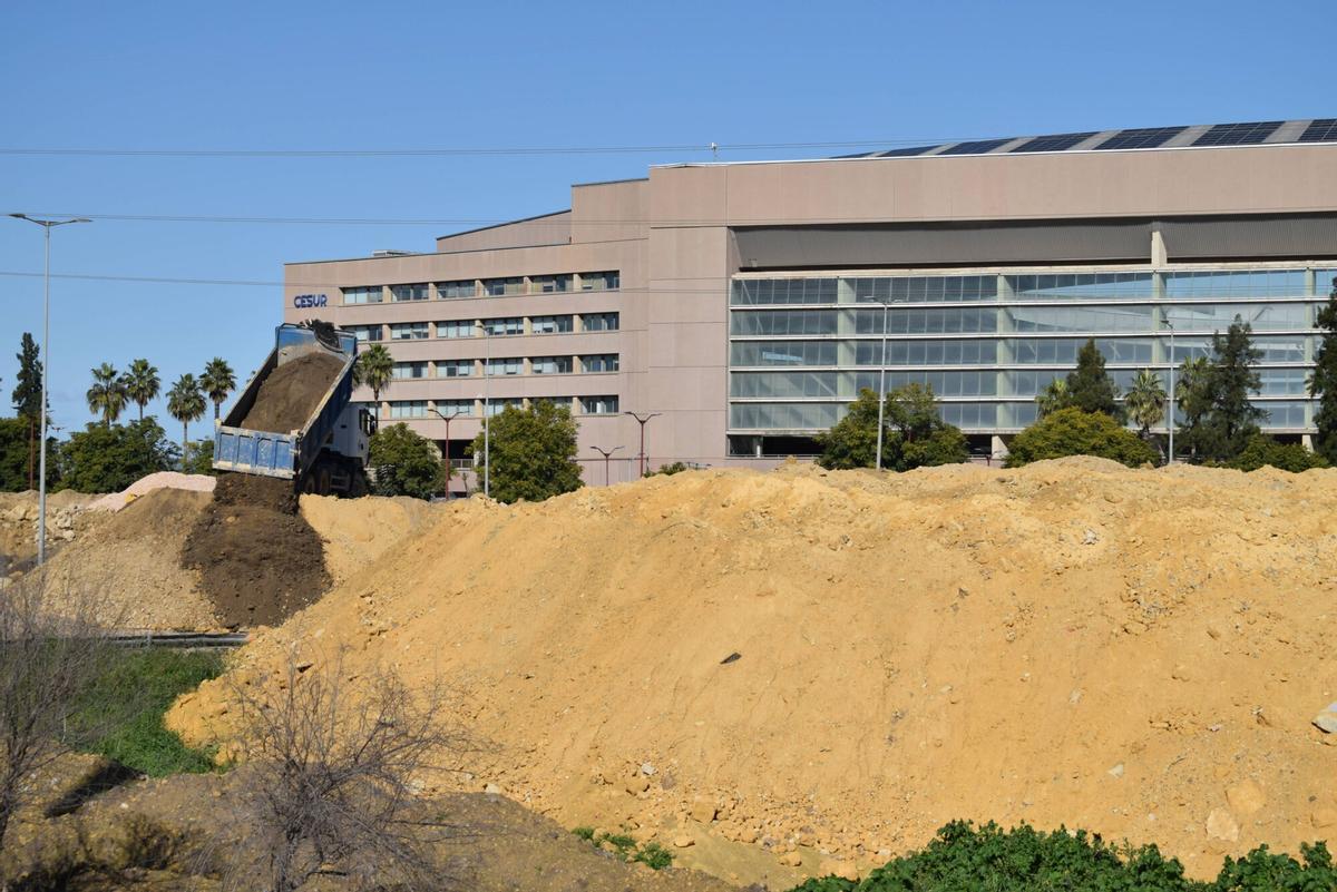 Obras para la ampliación del aforo en el Estadio La Cartuja (Sevilla)