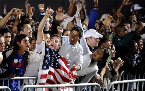 Alegría y celebraciones en la noche electoral