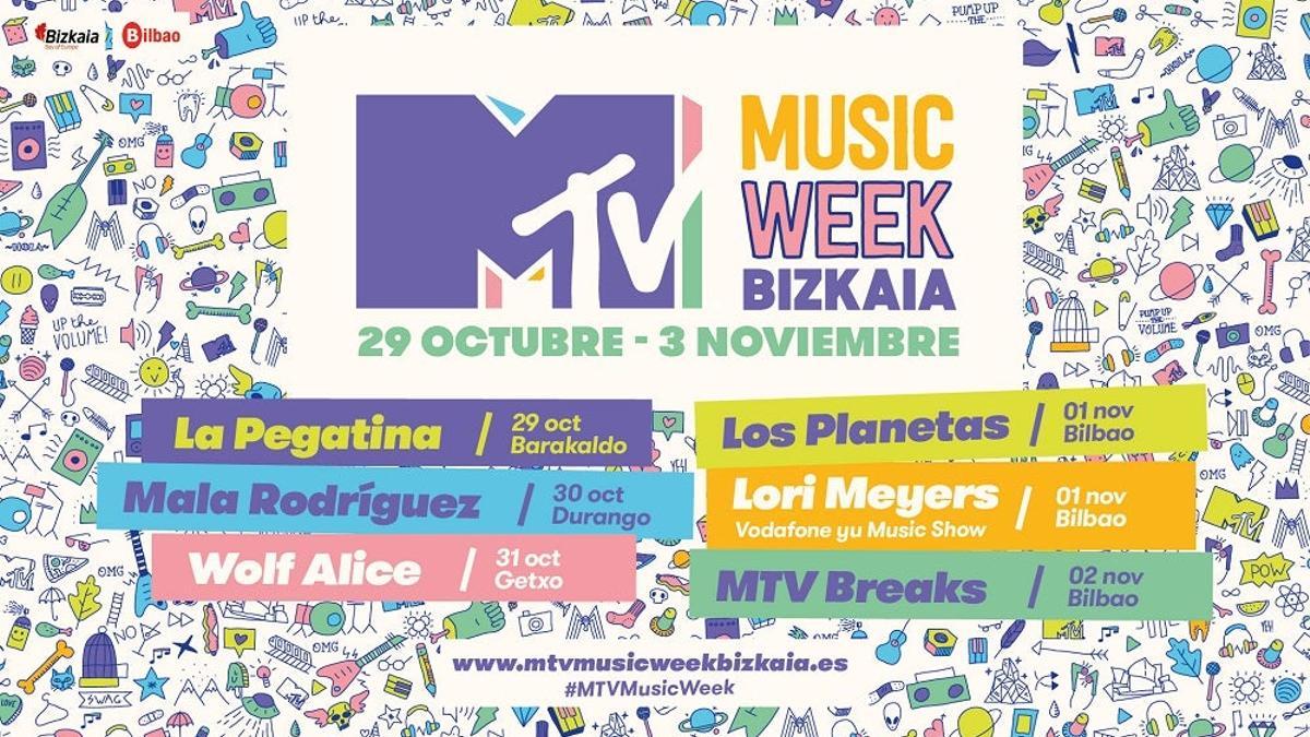 Cartel MTV Music Week en Bilbao