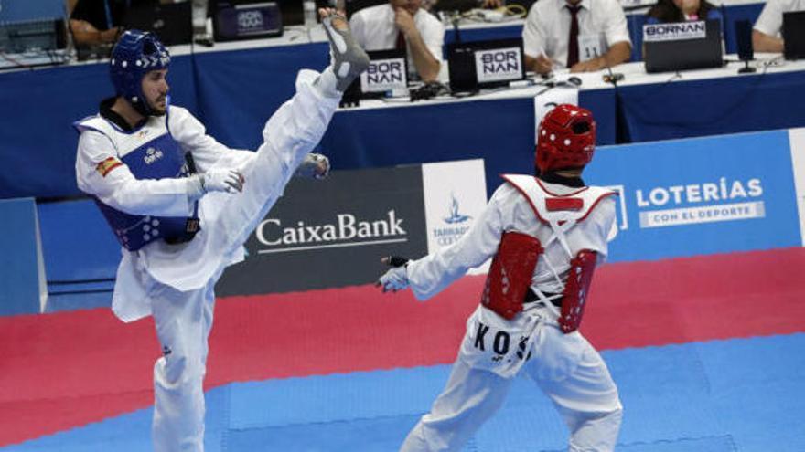 Raúl Martínez, durante un combate