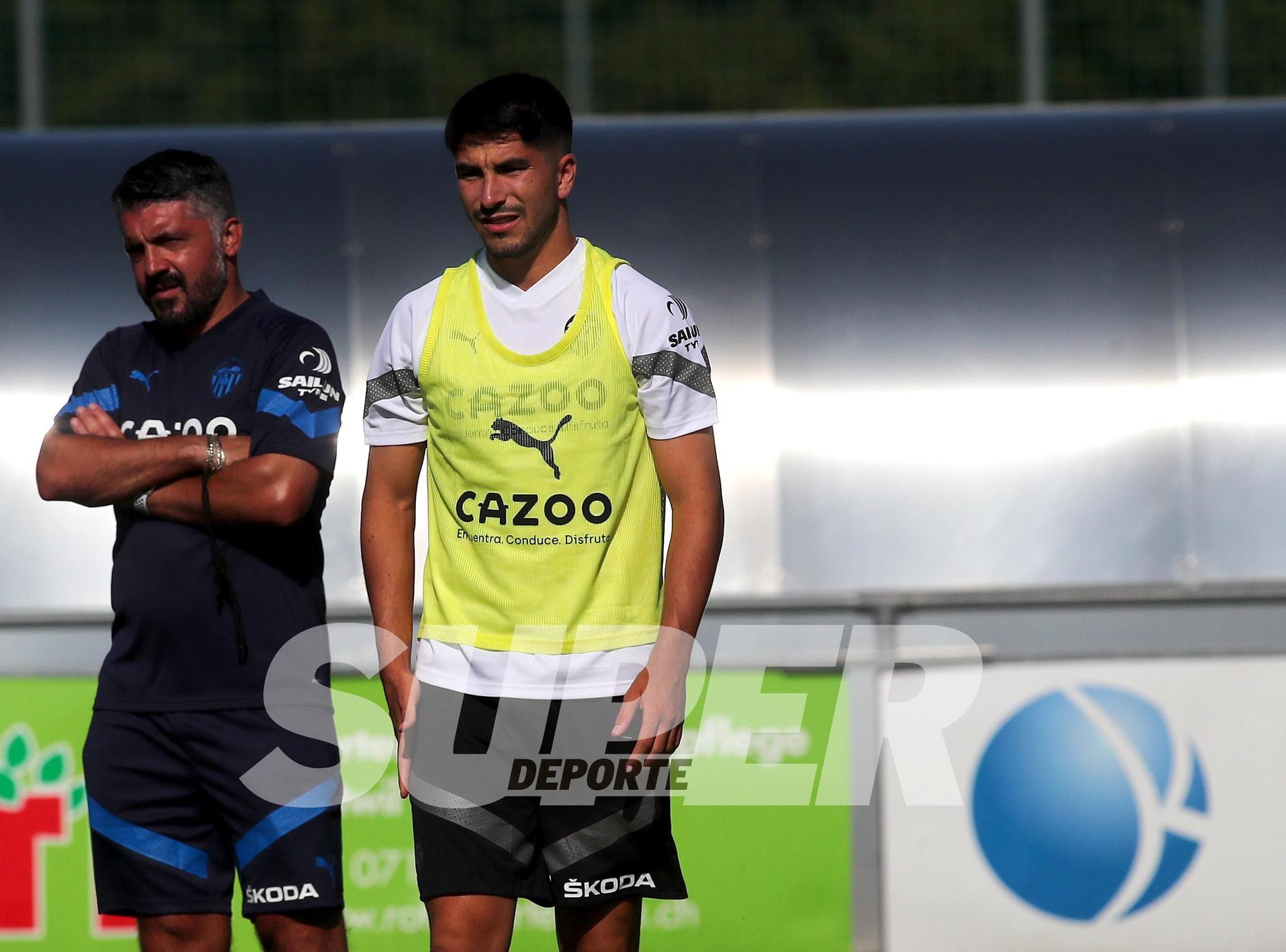 Entrenamiento de la tarde en St Gallen