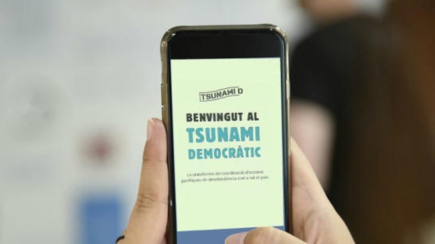 Problemes al web i l&#039;app de Tsunami Democràtic