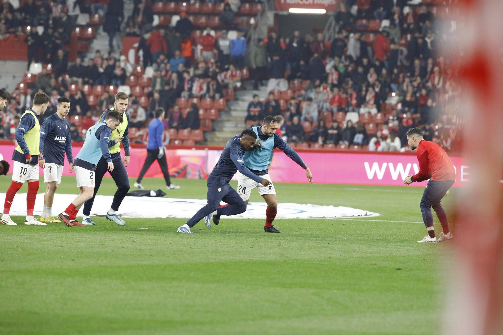 Así fue el partido entre el Sporting y el Racing de Ferrol