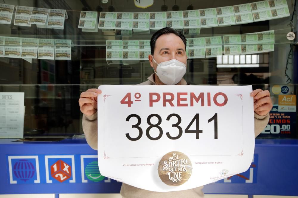 El 38.341, un cuarto premio, deja 14 millones en ...