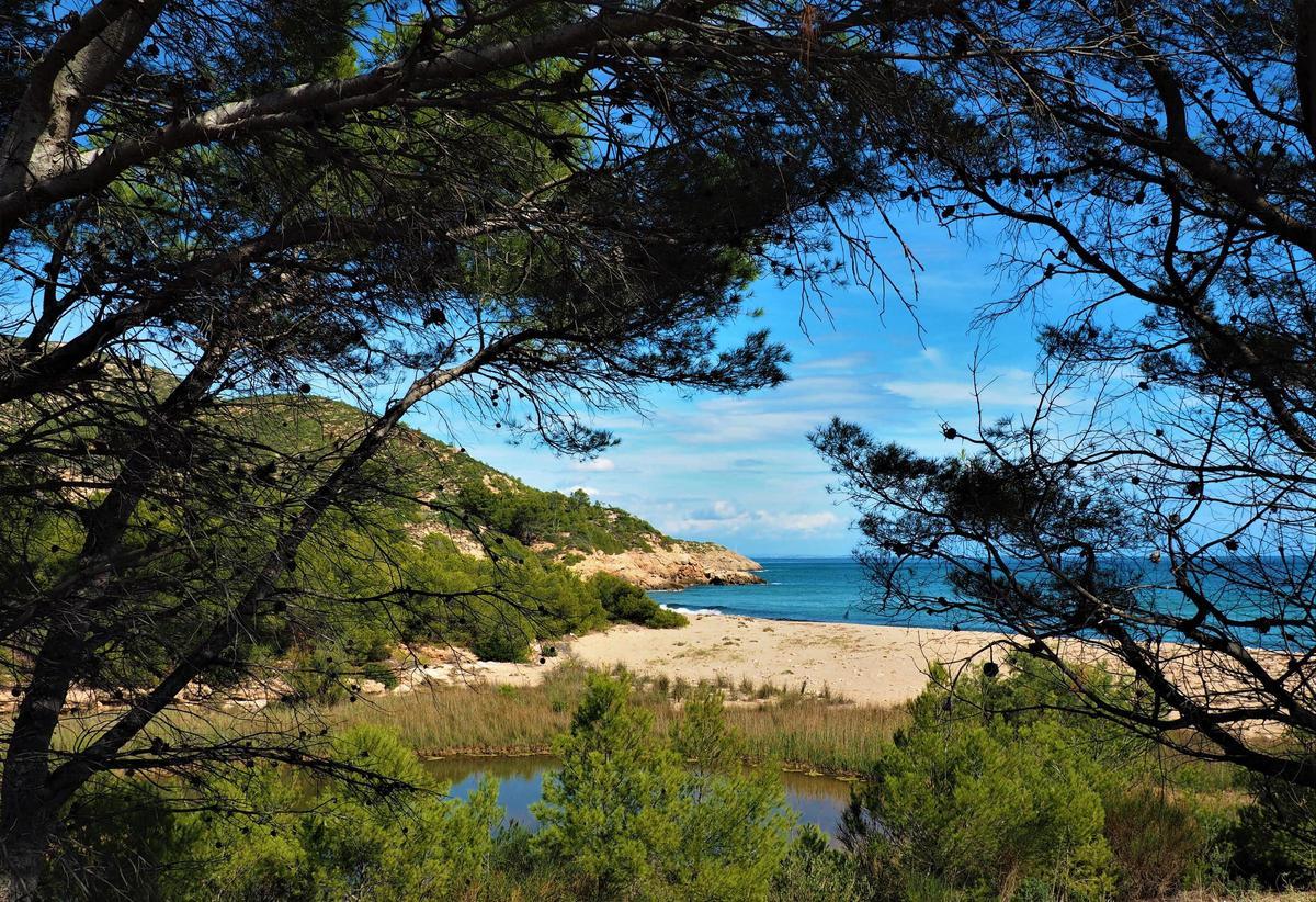 Paisatge de la Cala Justell, a lHospitalet de lInfant i la Vall de Llors