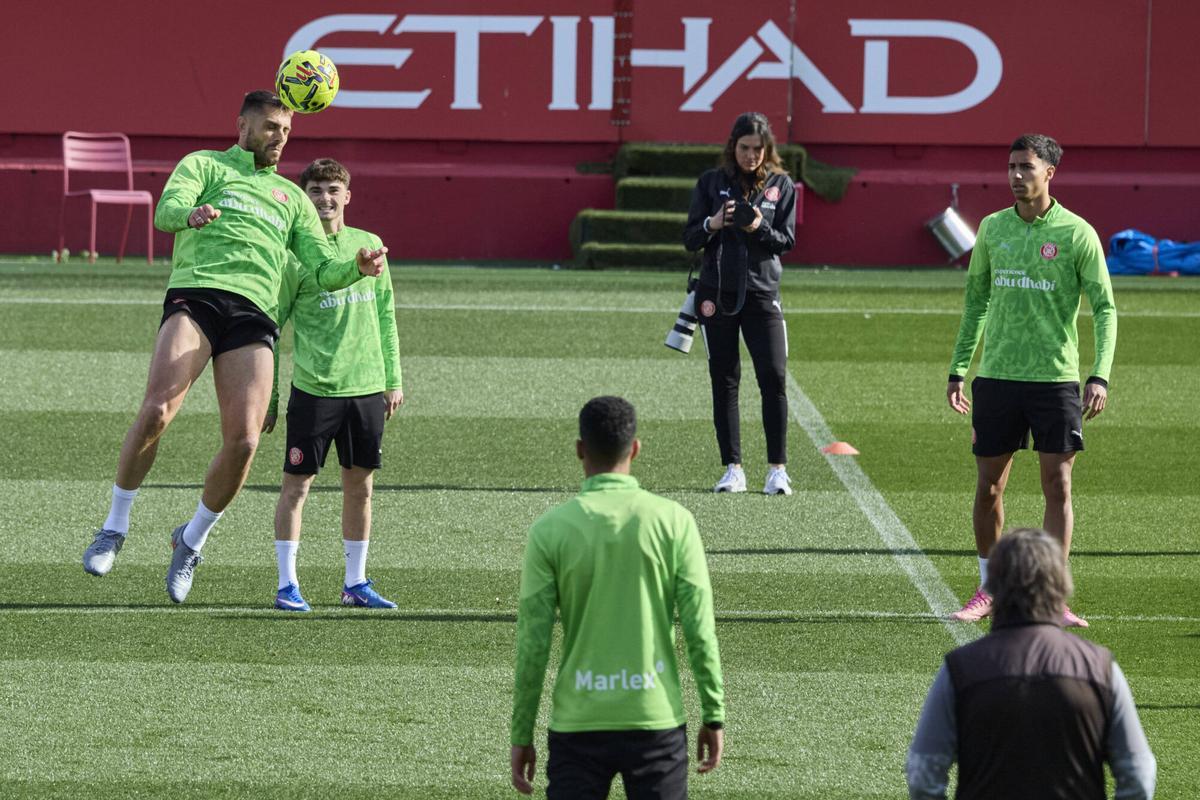 L'entrenament del Girona d'aquest diumenge, en imatges