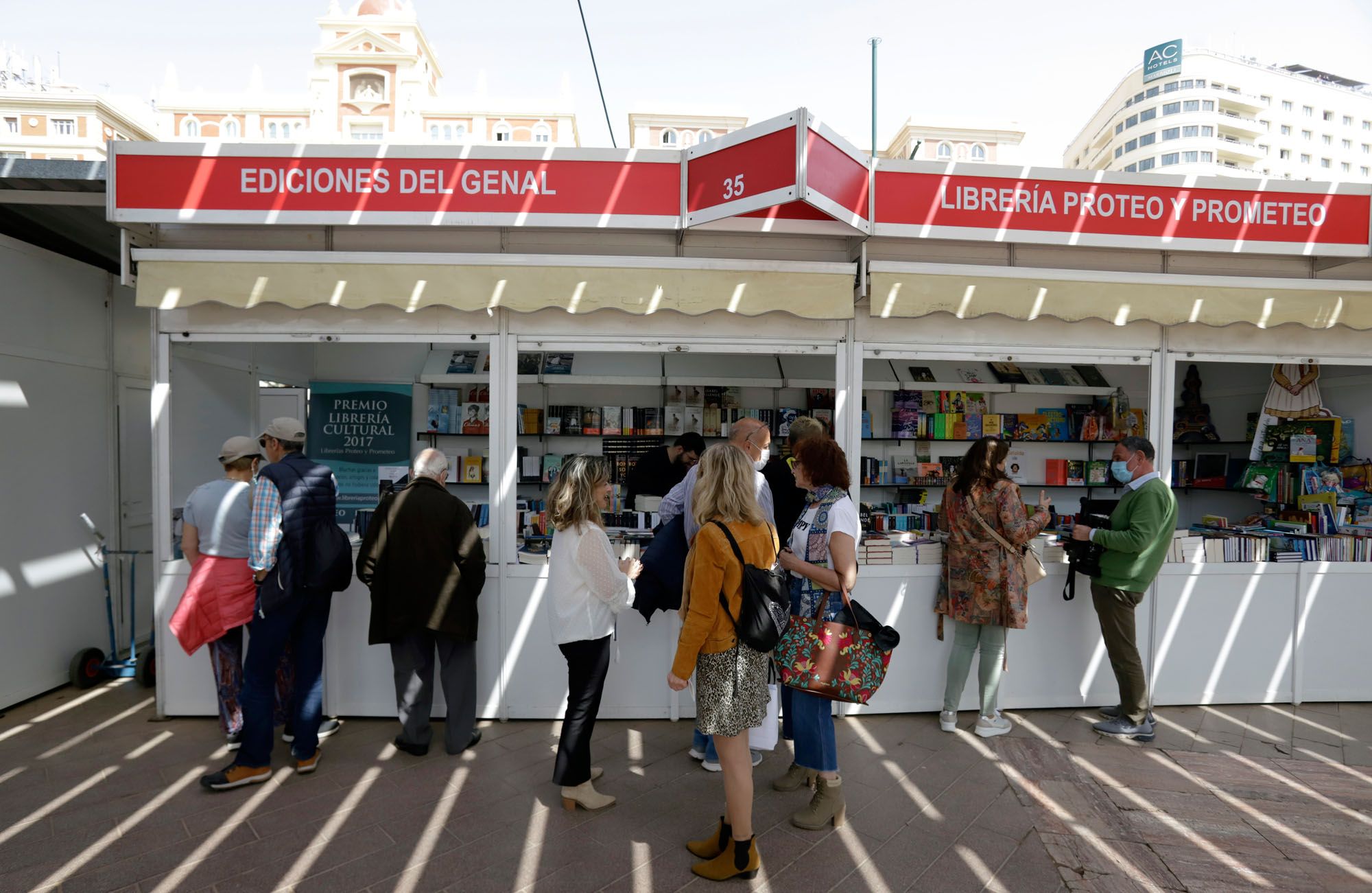 Una imagen de la Feria del Libro de Málaga 2022