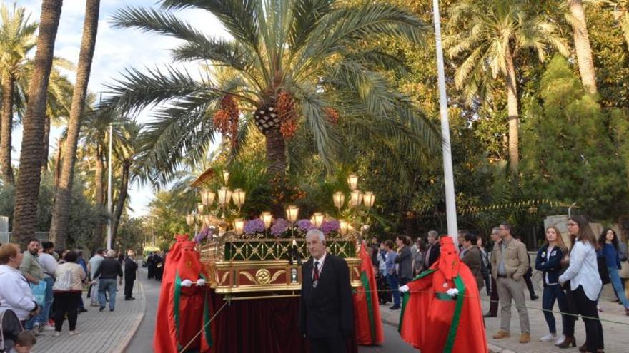 La procesión de la Cofradía de la Oración en el Huerto del año pasado.