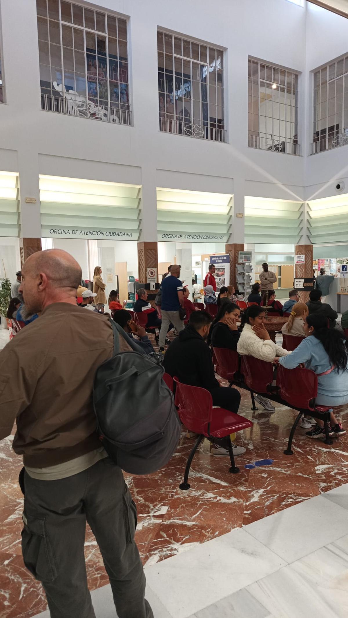 Imagen de este viernes en la sede municipal del Bulevar de Gran Capitán.