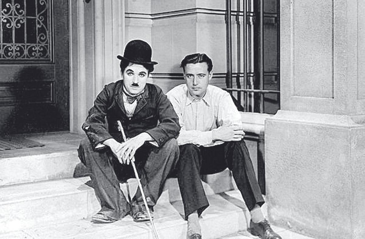 Charles Chaplin y Edgar Neville, grandes amigos y admiradores mutuos.