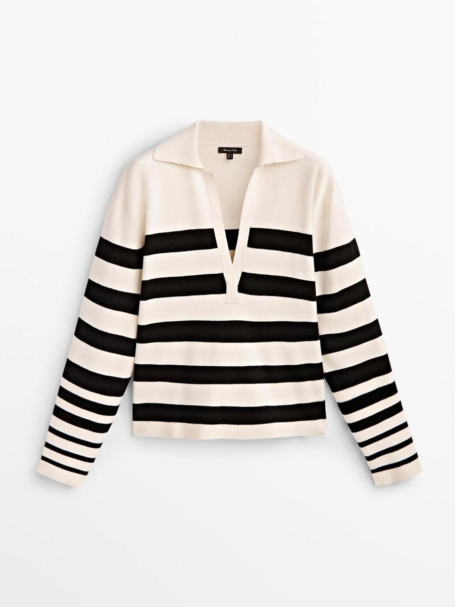 Jersey rayas polo de Massimo Dutti