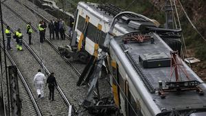 Imagen de archivo del accidente de tren en Vacarisses.