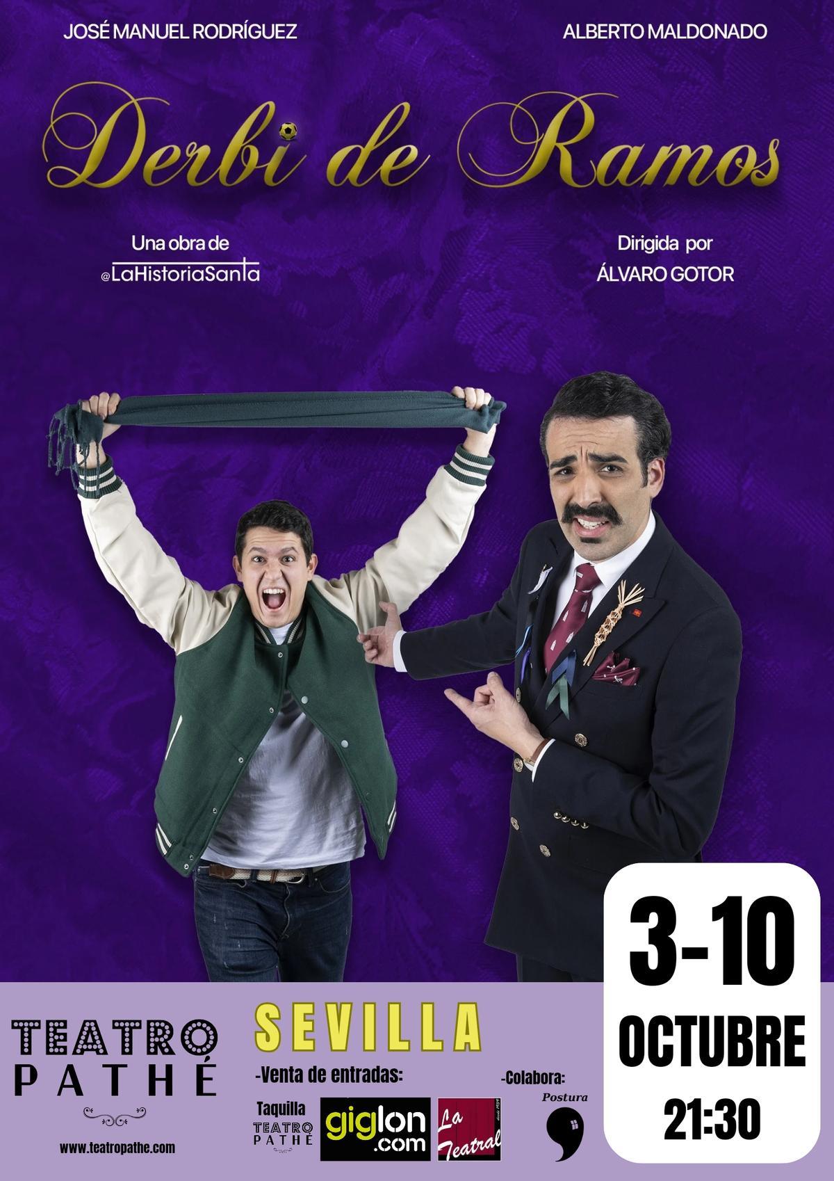 Cartel de 'Derbi de RAmos', la obra de teatro de la compañía Diciembre.