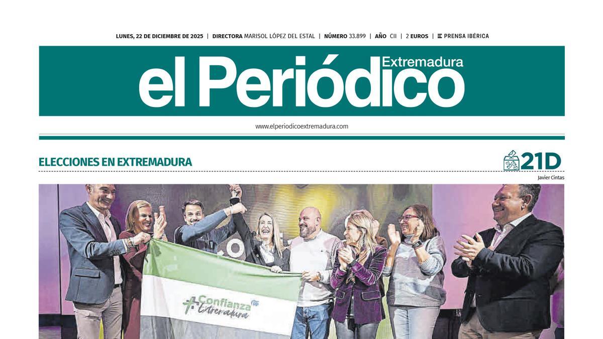 Consulta la portada correspondiente al día 22 de diciembre de 2025