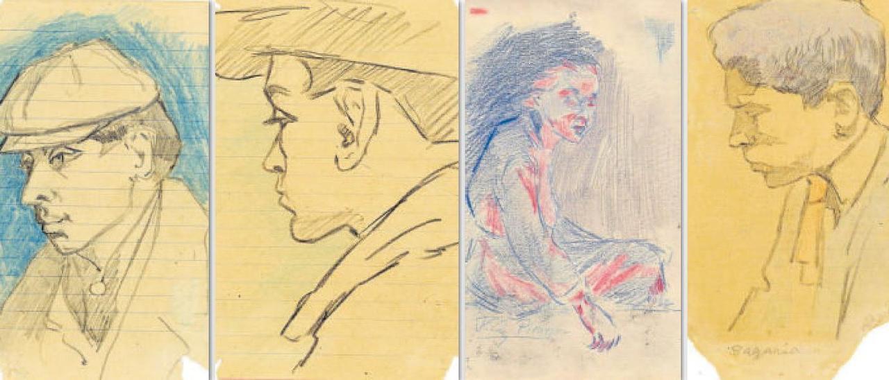 Retrato de Lluís Bagaria, Picasso visto por Picasso, El de Josep Costa Ferrer ‘Picarol’ y Retrato de Joan Vidal Ventosa.