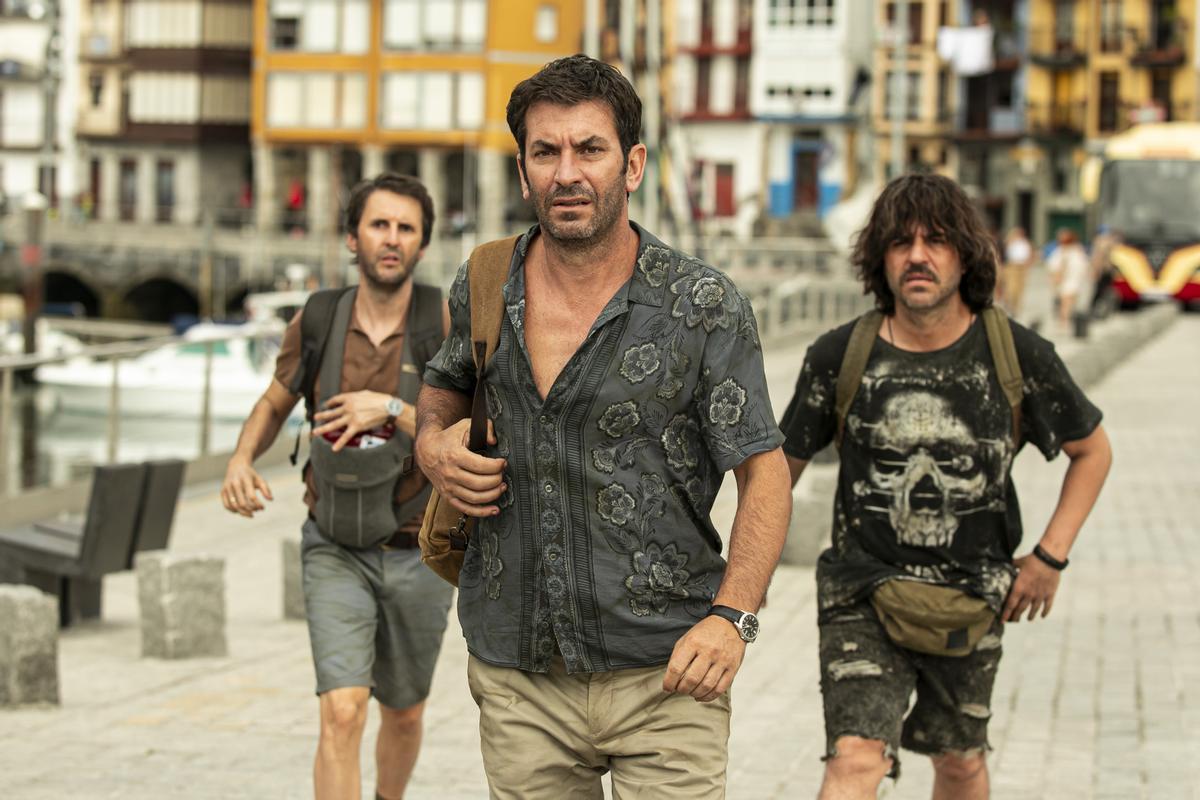 Los protagonistas de ‘Descarrilados’, Julián López, Arturo Valls y Ernesto Sevilla.