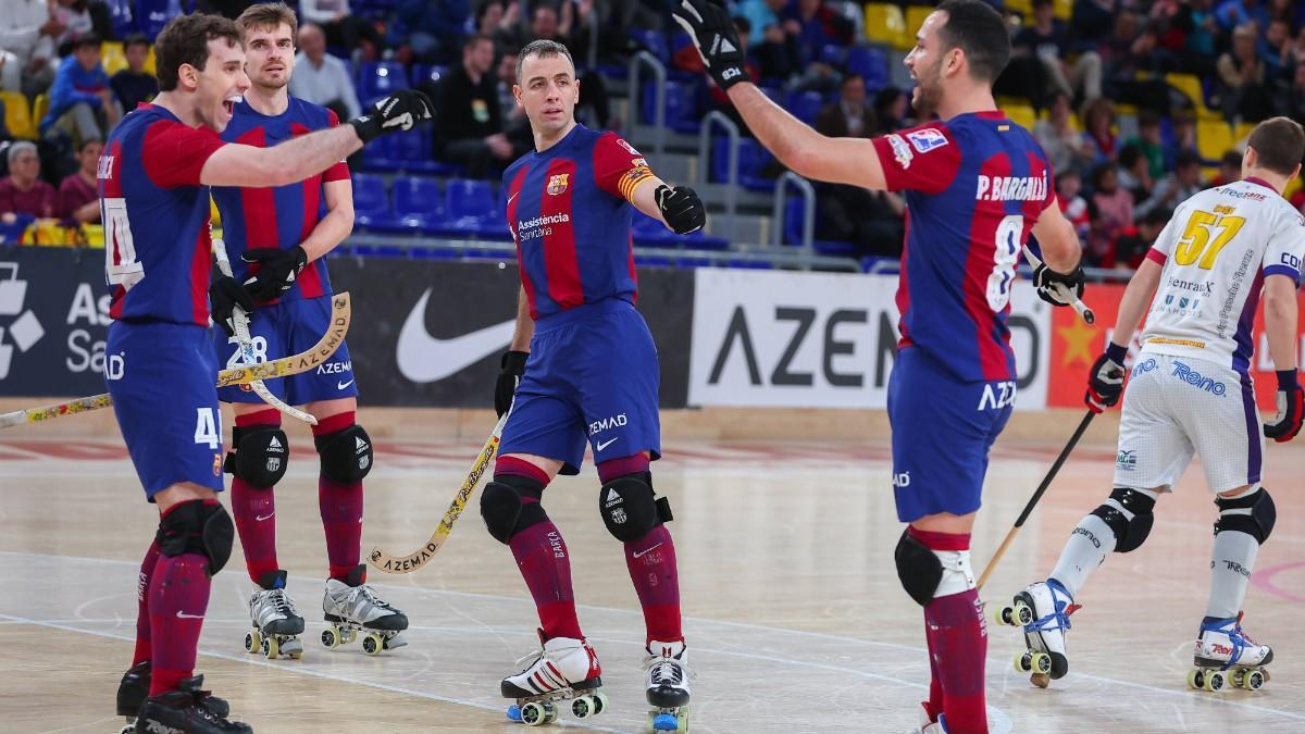 Llorca y Alabart celebran un gol ante el Firenze