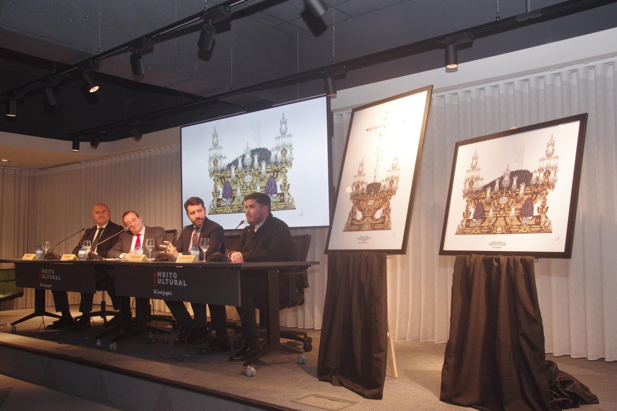 Presentación del diseño del futuro trono del Cristo de la Victoria, de la hermandad de la Santa Cruz