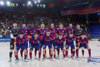 Barça - Quesos Hidalgo Manzanares, el partido de cuartos de final del playoff de Primera División de Fútbol sala, en imágenes