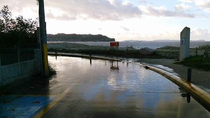 Una de las zonas anegadas por las lluvias.