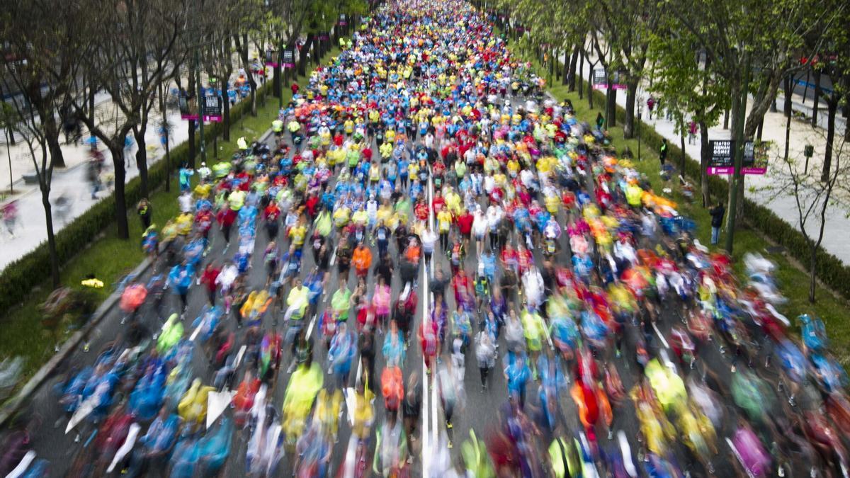 Imagen de archivo de la pasada edición de la Maratón de Madrid.