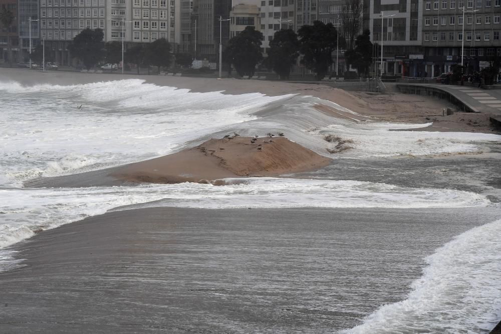 Temporal de viento en A Coruña