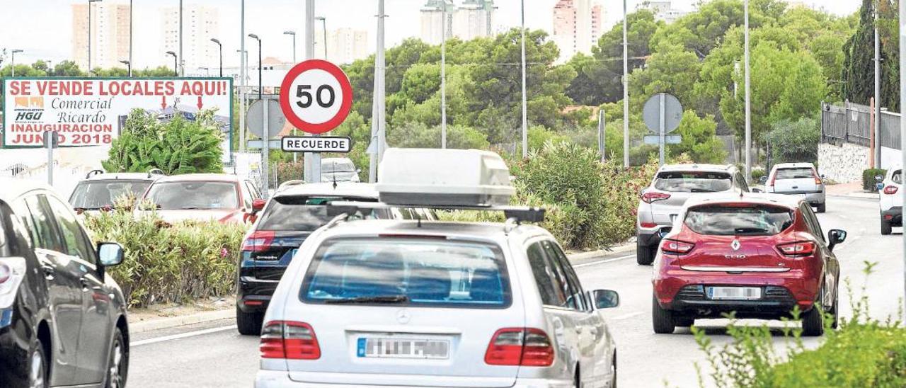 La CV-70 entre La Nucía  y Benidorm registra más de 100 siniestros en un año