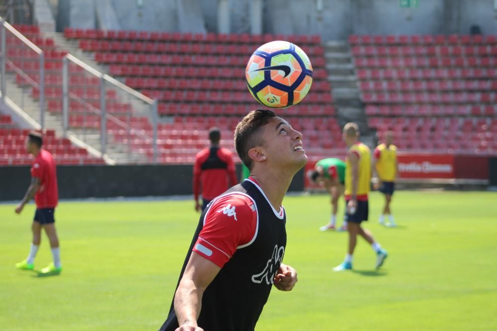 Darrer entrenament del Girona abans de rebre el Saragossa