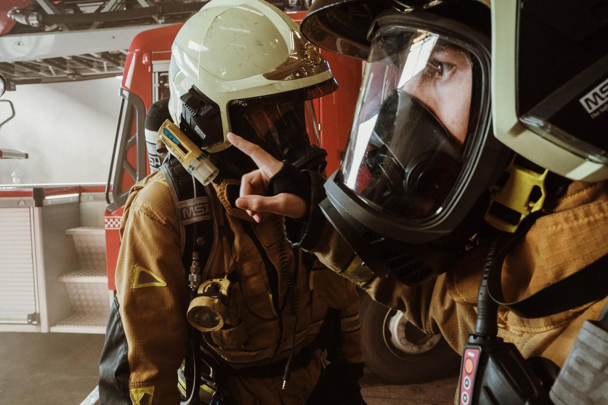 FOTOS | Simulacro de incendio en Son Reus