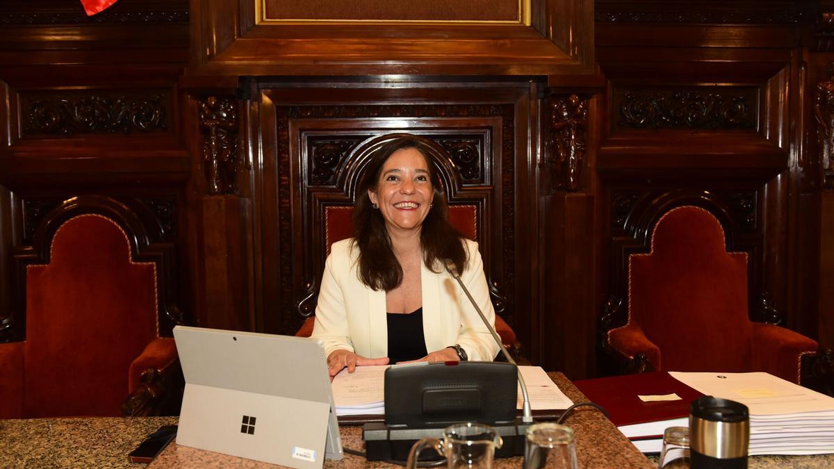 Inés Rey, en el pleno