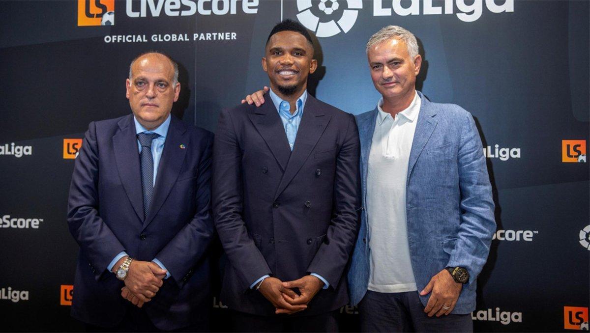 Etoo y Mourinho coincidieron en el Inter de Milán y el Chelsea