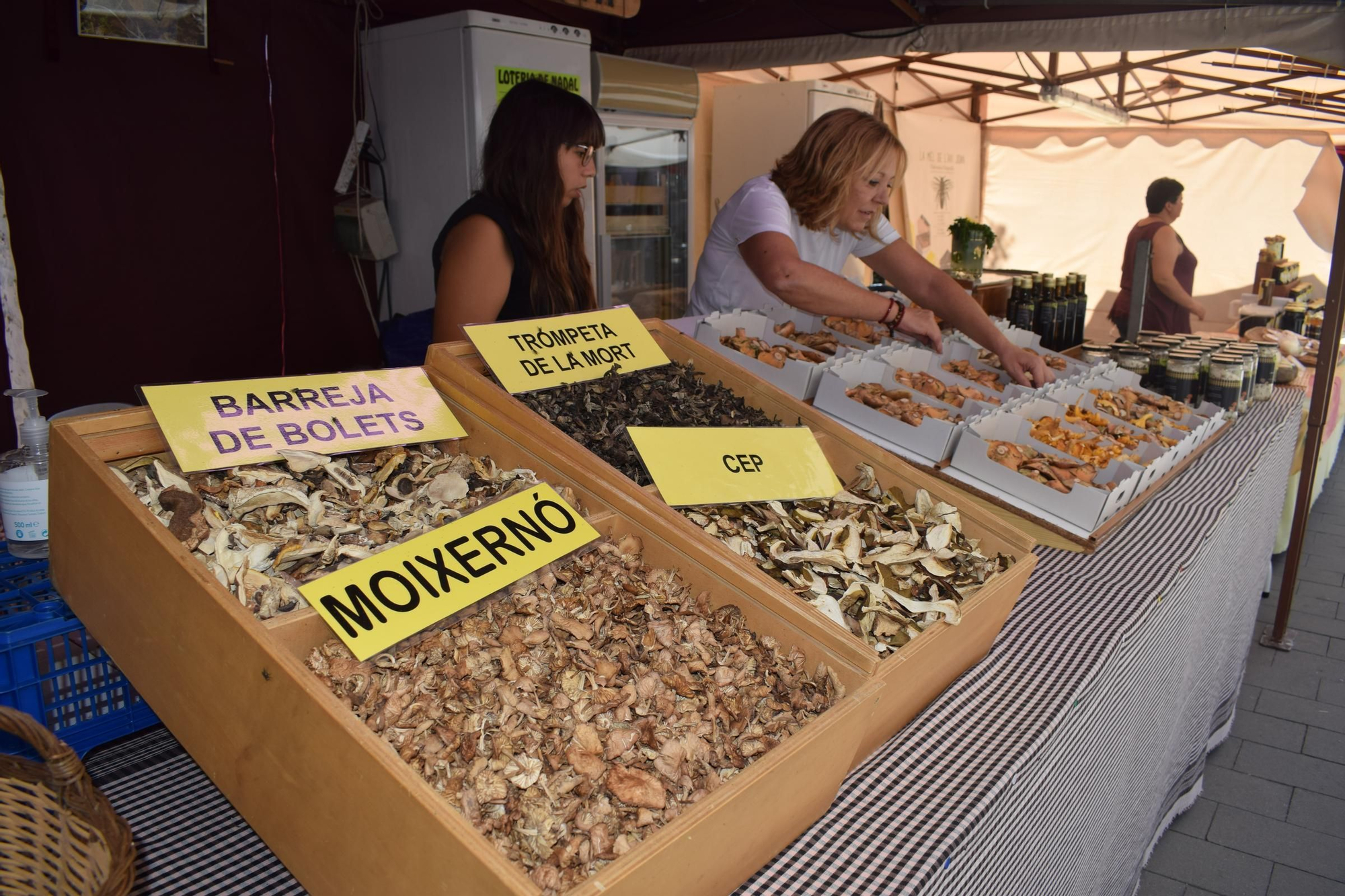 El mercat de Cal Rosal viu el Pont del Pilar amb menys bolets que altres anys, més cars i poques vendes